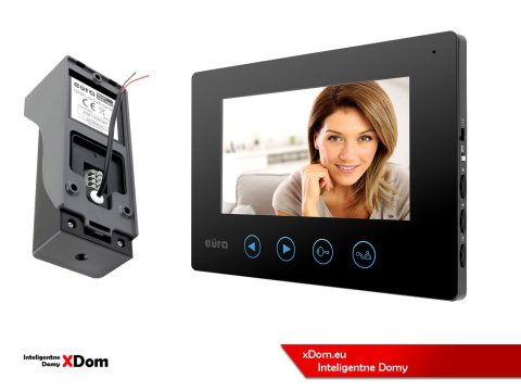 WIDEODOMOFON ''EURA'' CONNECT VDA-78A3_VDA-06A3 CZARNY
