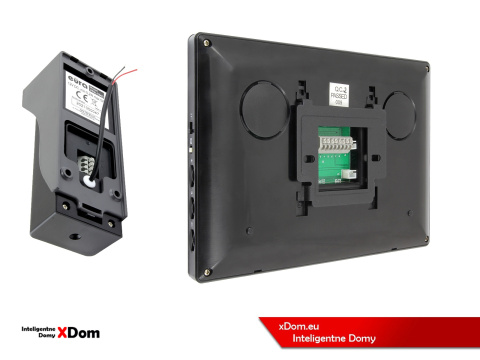 WIDEODOMOFON ''EURA'' CONNECT VDA-78A3_VDA-06A3 CZARNY