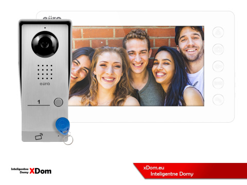 WIDEODOMOFON ''EURA'' CONNECT VDA-91A3_VDA-05A3 CZYTNIK RFID BIAŁY