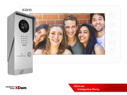 WIDEODOMOFON ''EURA'' CONNECT VDA-91A3_VDA-05A3 CZYTNIK RFID BIAŁY