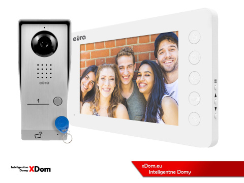 WIDEODOMOFON ''EURA'' CONNECT VDA-91A3_VDA-05A3 CZYTNIK RFID BIAŁY
