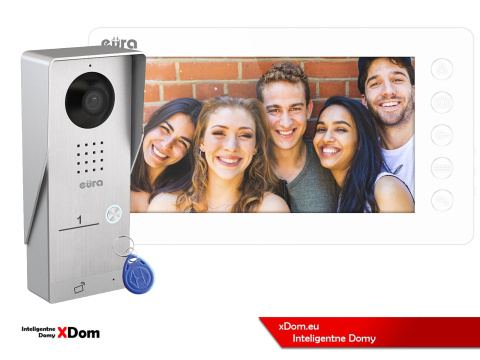 WIDEODOMOFON ''EURA'' CONNECT VDA-91A3_VDA-05A3 CZYTNIK RFID BIAŁY