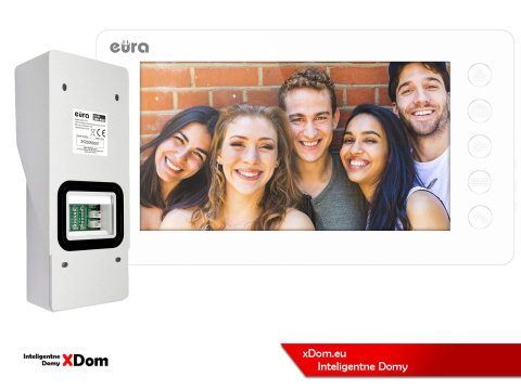 WIDEODOMOFON ''EURA'' CONNECT VDA-91A3_VDA-05A3 CZYTNIK RFID BIAŁY