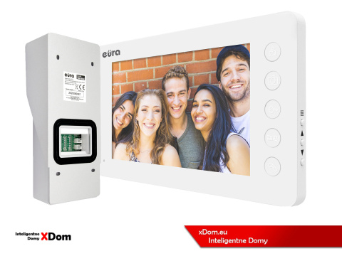 WIDEODOMOFON ''EURA'' CONNECT VDA-91A3_VDA-05A3 CZYTNIK RFID BIAŁY