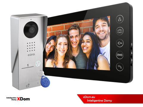 WIDEODOMOFON ''EURA'' CONNECT VDA-91A3_VDA-05A3 CZYTNIK RFID CZARNY