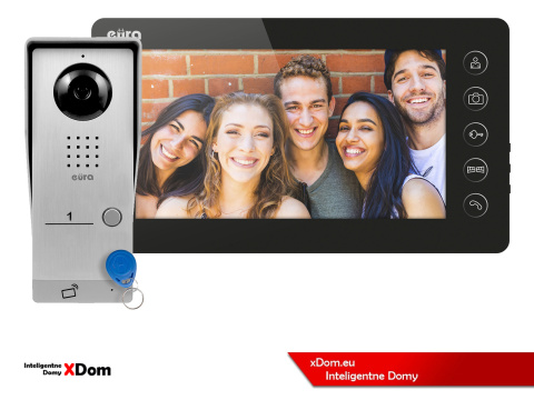 WIDEODOMOFON ''EURA'' CONNECT VDA-91A3_VDA-05A3 CZYTNIK RFID CZARNY