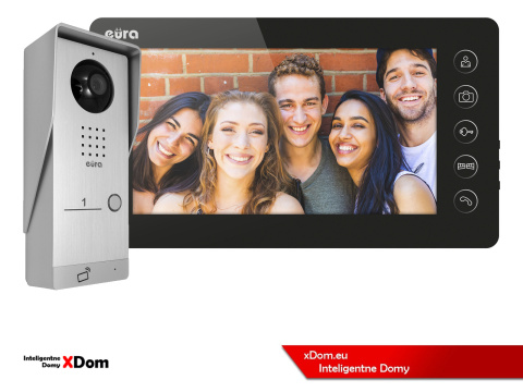 WIDEODOMOFON ''EURA'' CONNECT VDA-91A3_VDA-05A3 CZYTNIK RFID CZARNY