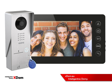 WIDEODOMOFON ''EURA'' CONNECT VDA-91A3_VDA-05A3 CZYTNIK RFID CZARNY