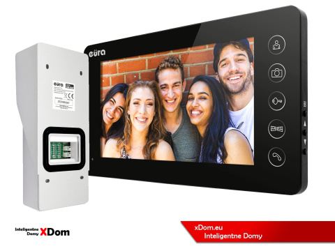 WIDEODOMOFON ''EURA'' CONNECT VDA-91A3_VDA-05A3 CZYTNIK RFID CZARNY