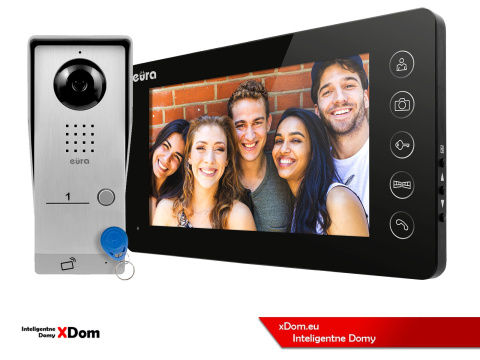 WIDEODOMOFON ''EURA'' CONNECT VDA-91A3_VDA-05A3 CZYTNIK RFID CZARNY