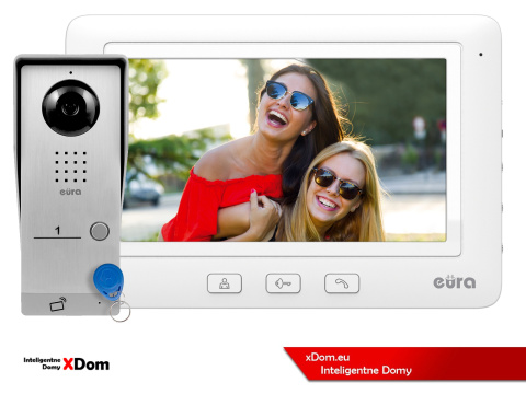 WIDEODOMOFON ''EURA'' CONNECT VDA-91A3_VDA-45A3 CZYTNIK RFID BIAŁY