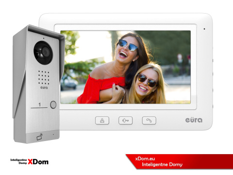 WIDEODOMOFON ''EURA'' CONNECT VDA-91A3_VDA-45A3 CZYTNIK RFID BIAŁY