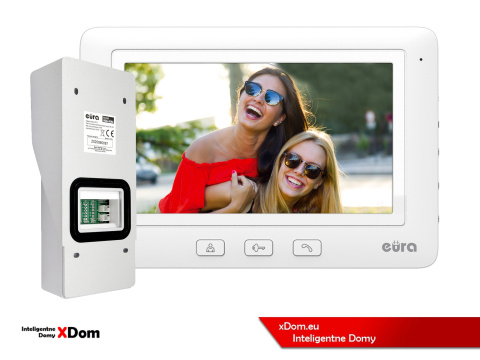 WIDEODOMOFON ''EURA'' CONNECT VDA-91A3_VDA-45A3 CZYTNIK RFID BIAŁY