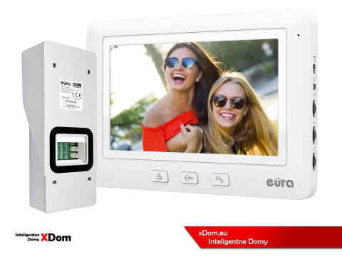 WIDEODOMOFON ''EURA'' CONNECT VDA-91A3_VDA-45A3 CZYTNIK RFID BIAŁY