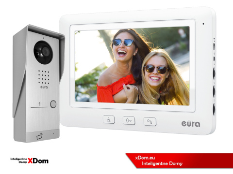 WIDEODOMOFON ''EURA'' CONNECT VDA-91A3_VDA-45A3 CZYTNIK RFID BIAŁY