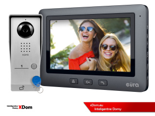 WIDEODOMOFON ''EURA'' CONNECT VDA-91A3_VDA-45A3 CZYTNIK RFID CZARNY