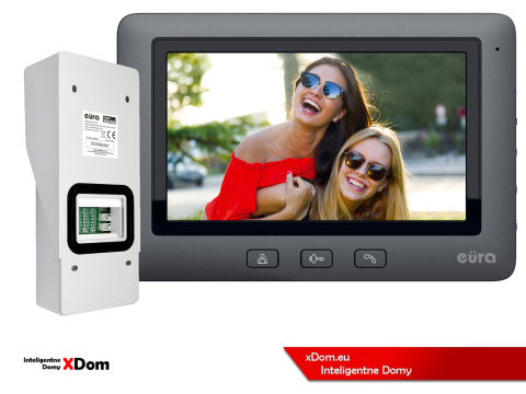 WIDEODOMOFON ''EURA'' CONNECT VDA-91A3_VDA-45A3 CZYTNIK RFID CZARNY