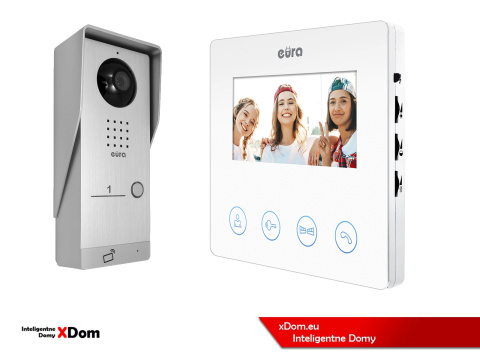 WIDEODOMOFON ''EURA'' CONNECT VDA-91A3_VDA-52A3 CZYTNIK RFID BIAŁY