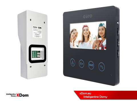 WIDEODOMOFON ''EURA'' CONNECT VDA-91A3_VDA-52A3 CZYTNIK RFID CZARNY