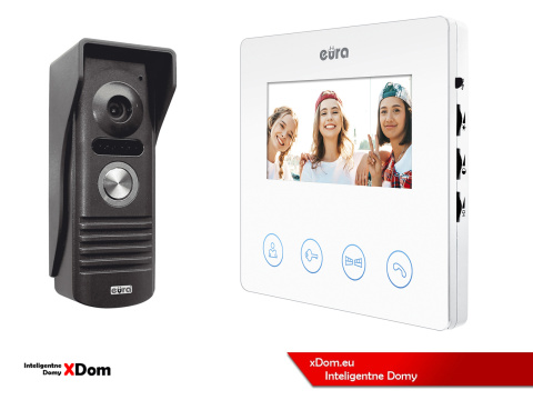 WIDEODOMOFON ''EURA'' VDP-52A3 ''ATIRA'' - Biały