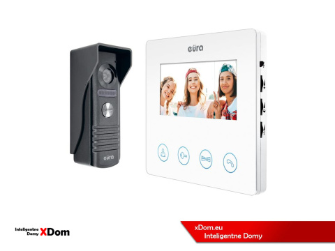 WIDEODOMOFON ''EURA'' VDP-52A3 ''ATIRA'' - Biały