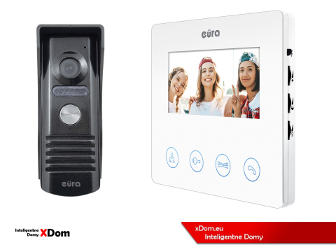 WIDEODOMOFON ''EURA'' VDP-52A3 ''ATIRA'' - Biały