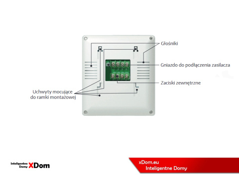 WIDEODOMOFON ''EURA'' VDP-52A3 ''ATIRA'' - Biały