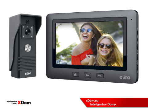 WIDEODOMOFON VDP-45A3 ''ALPHA'' CZARNY kolor 7''