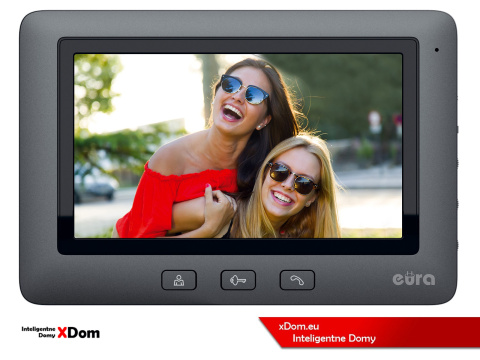 WIDEODOMOFON VDP-45A3 ''ALPHA'' CZARNY kolor 7''