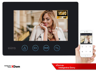 MONITOR ''EURA'' VDA-41A3 ''CONNECT+'' - czarny WiFi