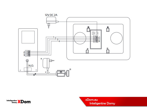 MONITOR ''EURA'' VDA-41A3 ''CONNECT+'' - czarny WiFi