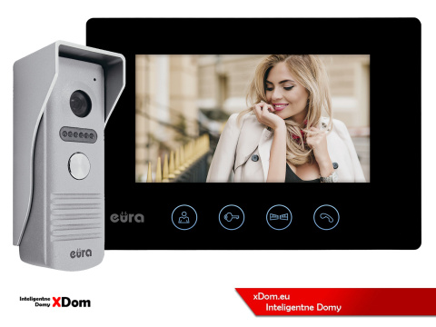 WIDEODOMOFON ''EURA'' VDP-40A3 ''FENIKS+'' - Czarny