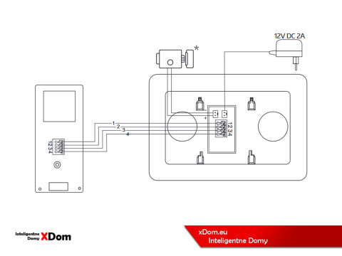 WIDEODOMOFON ''EURA'' VDP-45A3-TY ALPHA+ czarny