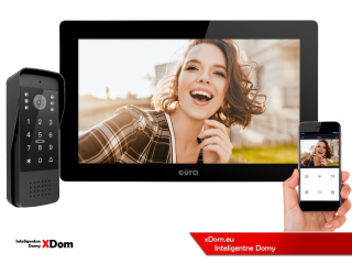 WIDEODOMOFON EURA VDP-86A3 - monitor 10" czarny TUYA