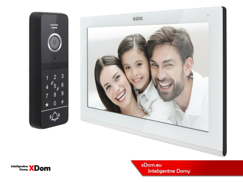 WIDEODOMOFON ''EURA'' VDP-97C5 - biały, dotykowy, LCD 7'', AHD, WiFi