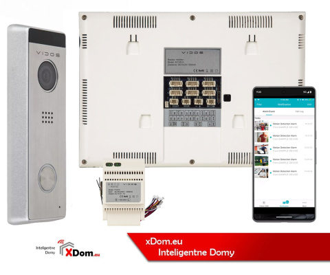 Wideodomofon Vidos S10 i monitorem M11W-X WiFi