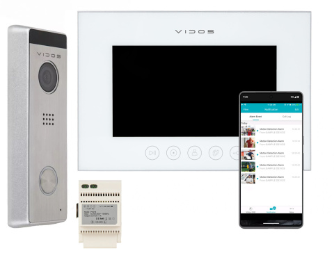 Wideodomofon Vidos S10 i monitorem M11W-X WiFi