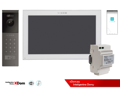 Wideodomofon Vidos z szyfratorem S12D i monitorem M14W-X
