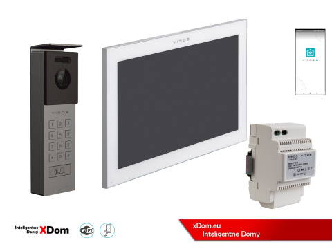 Wideodomofon Vidos z szyfratorem S12D i monitorem M14W-X