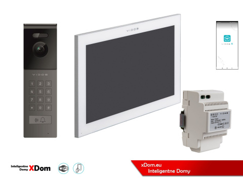 Wideodomofon Vidos z szyfratorem S12D i monitorem M14W-X