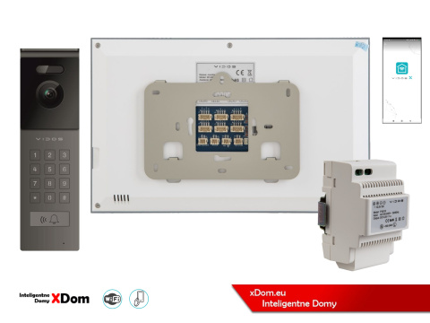 Wideodomofon Vidos z szyfratorem S12D i monitorem M14W-X