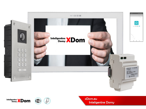 Wideodomofon Vidos z szyfratorem S14D i monitorem M14W-X