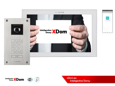 Wideodomofon Vidos z szyfratorem S14D i monitorem M14W-X