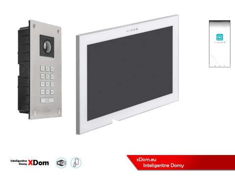 Wideodomofon Vidos z szyfratorem S14D i monitorem M14W-X