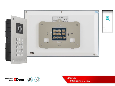 Wideodomofon Vidos z szyfratorem S14D i monitorem M14W-X