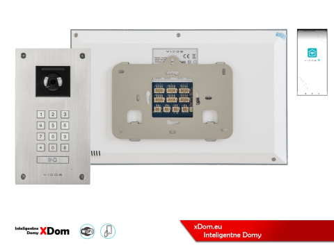 Wideodomofon Vidos z szyfratorem S14D i monitorem M14W-X