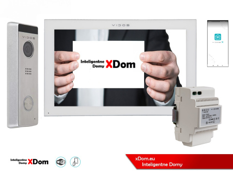 Wideodomofon Vidos z szyfratorem S10 i monitorem M14W-X