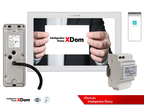 Wideodomofon Vidos z szyfratorem S10 i monitorem M14W-X