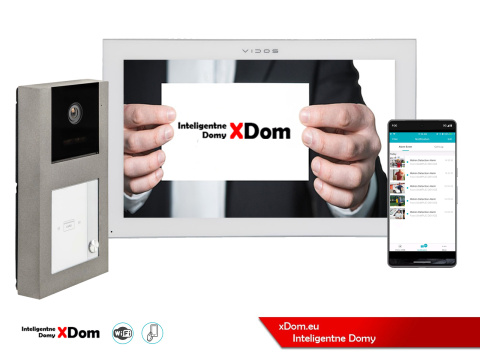 Wideodomofon Vidos z czytnikiem RFID S11-1 i monitorem WiFi M14W-X