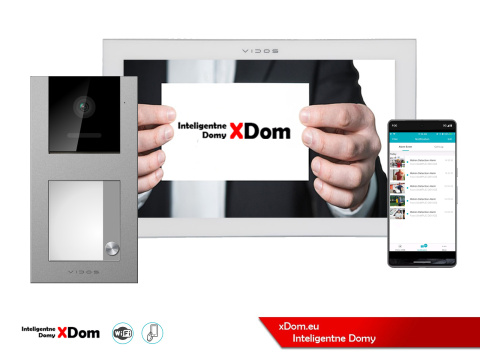 Wideodomofon Vidos z czytnikiem RFID S11-1 i monitorem WiFi M14W-X